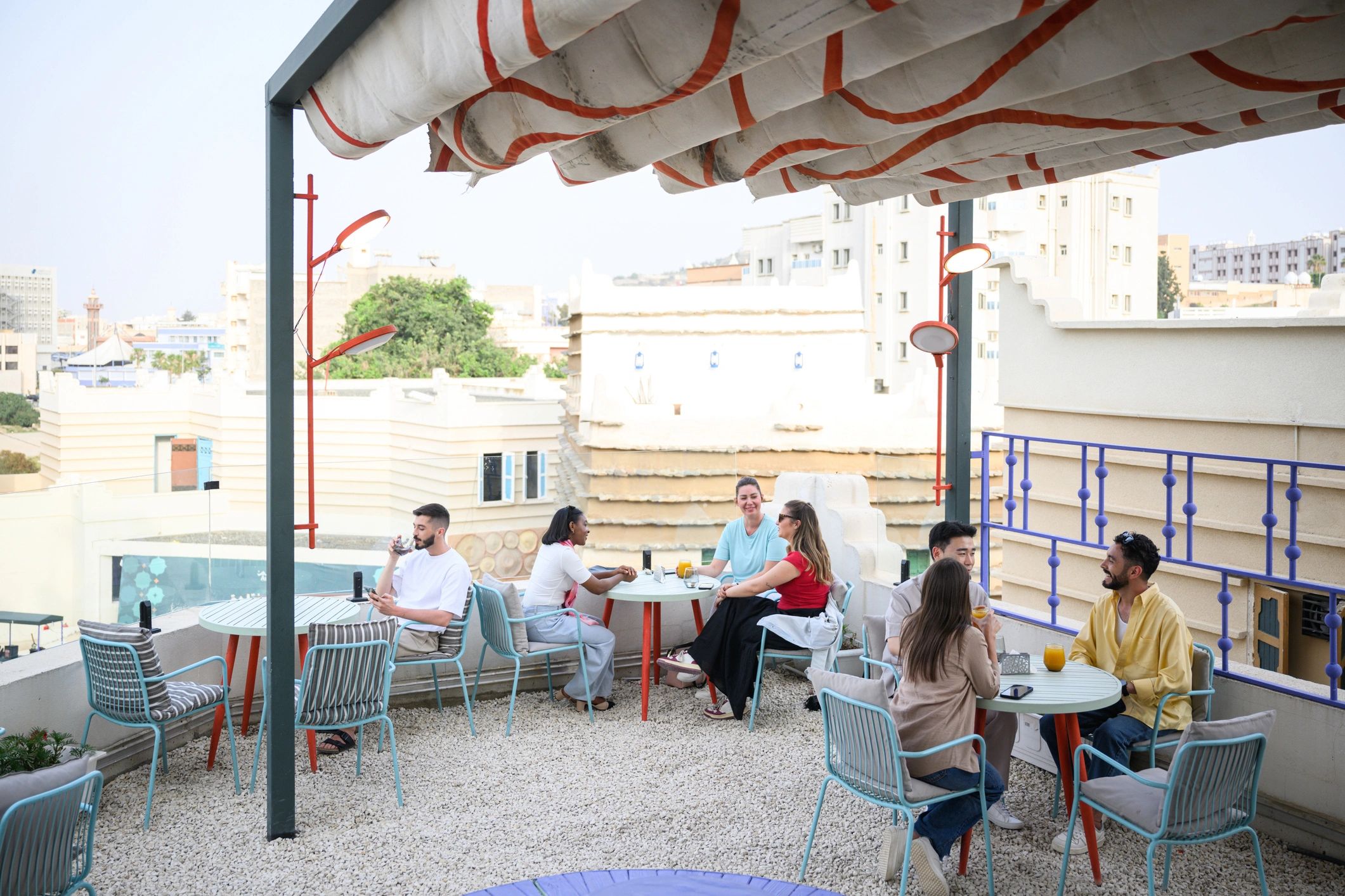 Guests enjoying a social gathering in an upscale venue